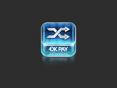 Exchanger seal of OKPAY illustration illustrator logo vector