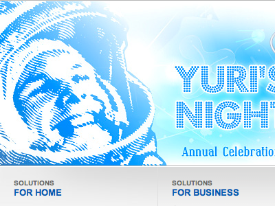 Promo "Yuri's Night" 12 april banner gagarin promo