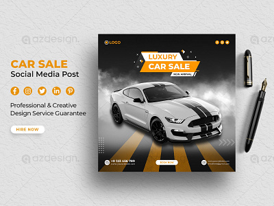 Car sale - Car rental - Car servicing social media post banner banner car rental car sale car servicing facebook google ad banner instagram kit poster social media post