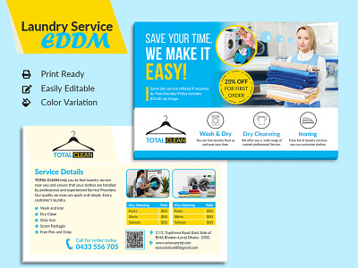 Laundry Service Postcard