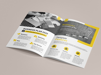 Bi-fold Brochure design company profile template