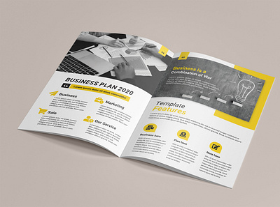 Bi-fold Brochure design company profile template