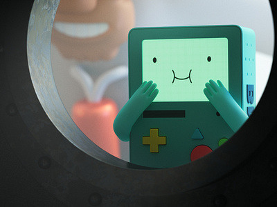 BMO say hello to your family - ver. 2 3d 3dvisualization adventure time bmo family moe moseph tenderness