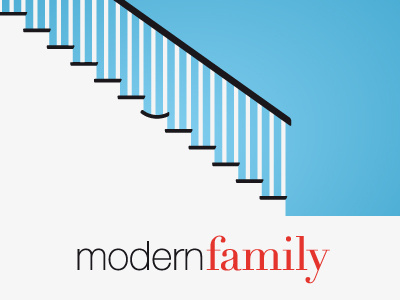 Modernfamily broken family minimal modern modernfamily poster stairs