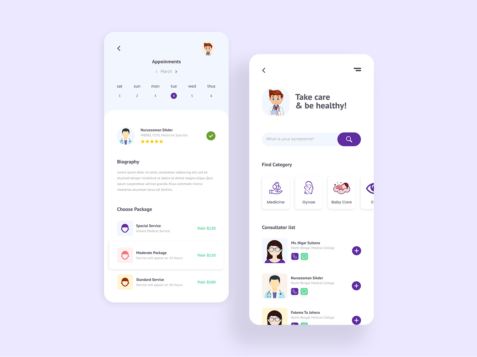 Medical Mobile Application by Rashedul Islam 🔥 on Dribbble