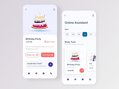 Online Personal Assistant- Mobile application exploration 2020 design 2020 trend 2020 trends application assistant business color creative design mobile app mobile app design online personal typography ui ux web design