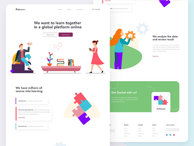 Pro Learn- Landing Page Design ( Learning Agency)