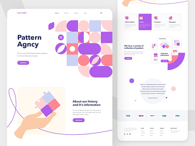 Pattern- landing page design