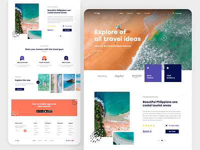 Trip- Landing page exploration ( Travel Agency)