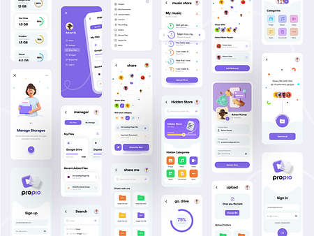 Propio || Storage Management App by Rashedul Islam 🔥 on Dribbble