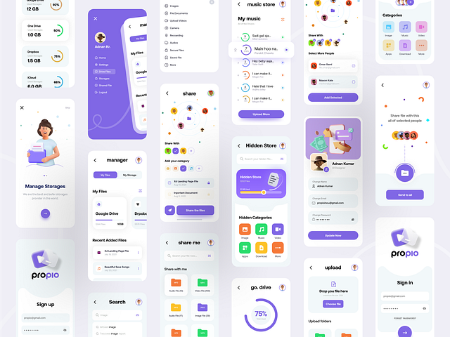 Propio || Storage Management App by Rashedul Islam 🔥 on Dribbble