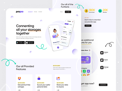 Propio || App landing page exploration by Rashedul Islam 🔥 on Dribbble