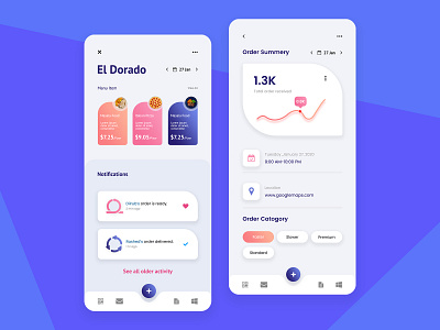 Restaurant Online Service App app design application el dorado mobile app online marketing online order online service service app typogaphy ui ux web web design