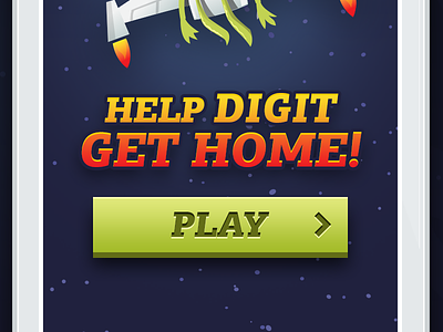 Help Digit! #WIP button design game iphone mobile space stars wip