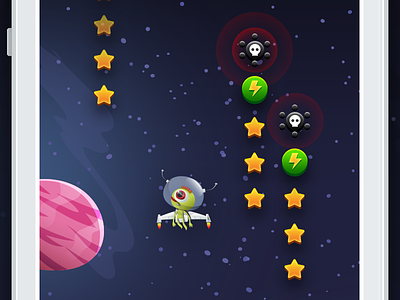 Digit mobile game WIP mines air android character energy flash game ios mine mobile space star