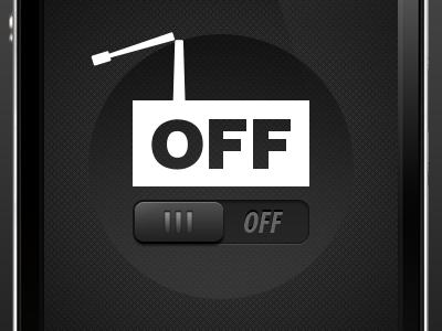 ON/OFF Slider - OFF state iphone mobile offradio slider ui ux