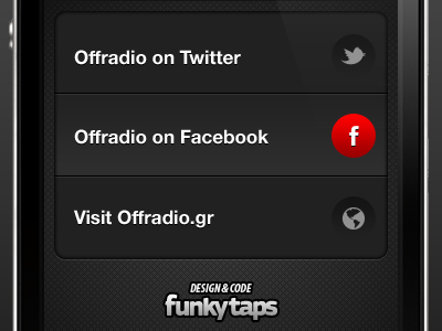 App table view app apple iphone offradio table