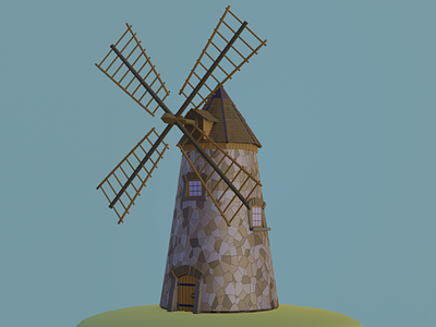Low poly Mill