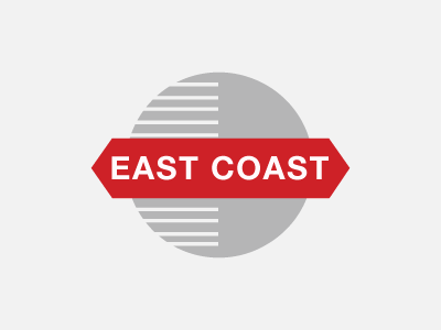 East Coast Rebrand corporate design eastcoast icon identity logo rebrand train