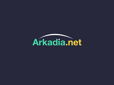 Arkadia branding colour logo shape space symbol typography