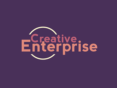 Creative Enterprise brand colour icon identity logo logotype rebrand typography