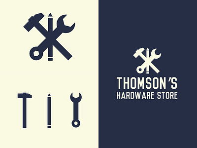 Thomson's Hardware Store brand colour icon identity logo logotype rebrand typography