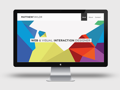 Portfolio Website colour designer minimal portfolio shape ui ux website