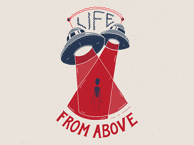 Life From Above hand drawn illustration