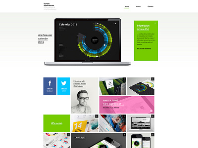 Bureau Oberhaeuser Homepage Redesign bureau homepage interface portfolio ui ux