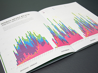 Media Economy Report 5 chart data visualization editorial graph infographic information design magazin sport