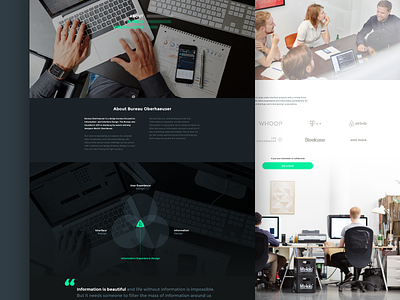 Bureau Oberhaeuser Website Relaunch clean flat interface minimal portfolio simple ui user interface web design