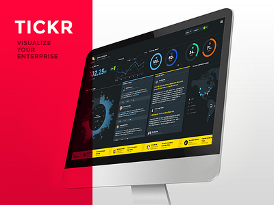 Tickr 2.0 dashboard data visualization graph information design information experience interface ui user experience user interface ux
