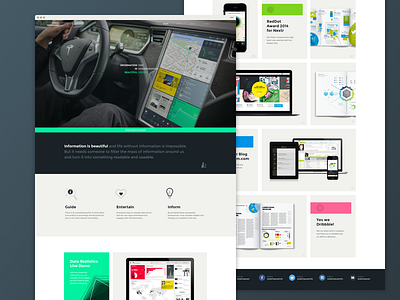 Bureau Oberhaeuser Homepage Redesign clean information design interface minimal portfolio ui user interface web design