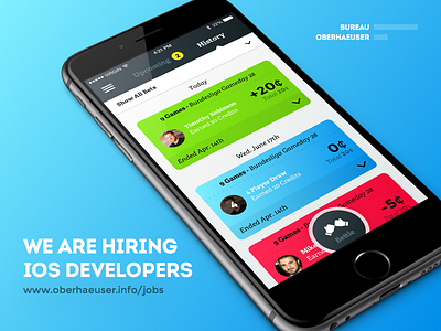 We are hiring developers app bettle developer hiring interface iphone jobs sport ui user interface