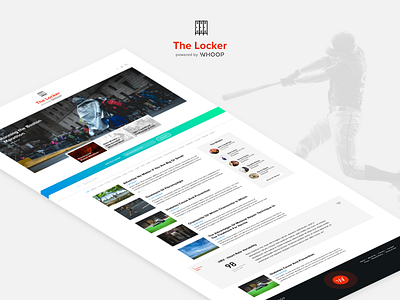 The Locker Blog by WHOOP blog fitness sport ui user experience user interface ux webdesign whoop