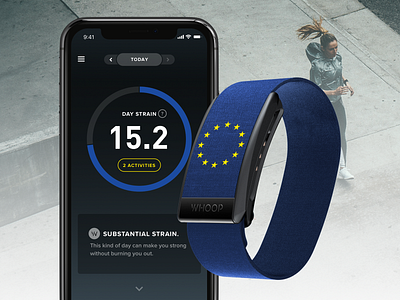 WHOOP Launches in Europe app europe fitness app sport tracker ui ui design user experience user inteface ux ux design whoop