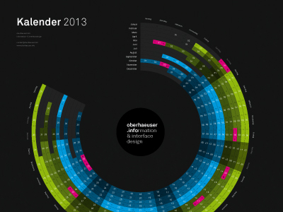 Infographic Calendar 13 By Bureau Oberhaeuser On Dribbble