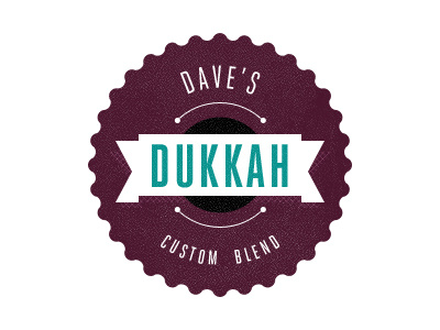 Fun Dukkah Jar Label label type typography