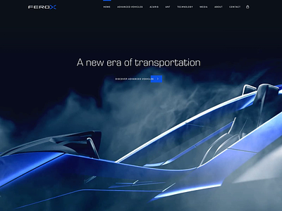 Ferox Advanced Vehicles Website animation design marketing transition type ui video web website