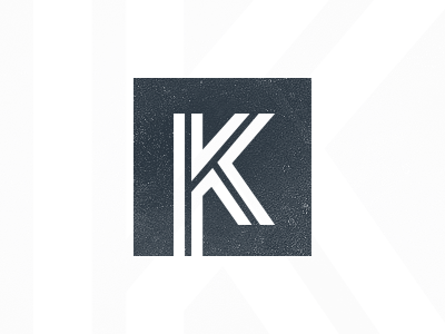 K brand k logo shape