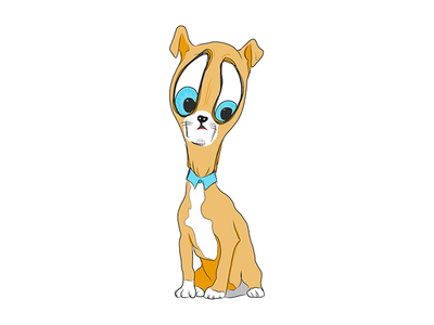 Doggie adobedraw doggie illustrator ipad quickdrawing sketch
