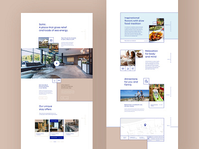 Saltic | Web blue hotel landingpage landingpages resort sea spa web webdesign website design