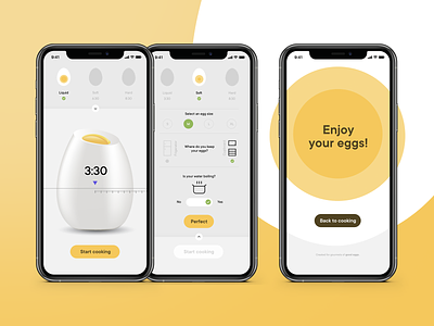 Egg cooking application 🥚 app cooking easter egg happy happy easter kitchen settings yellow