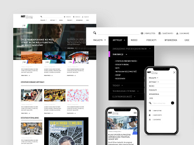 MIT Sloan | News platform design desktop information minimal mobile news platform ui web design webdesign website