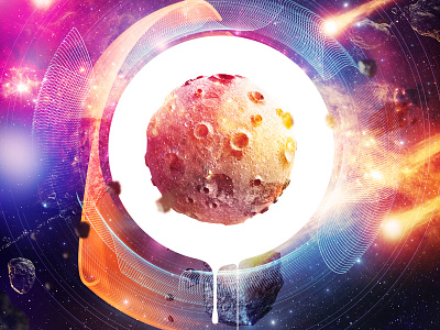 O // creOgram // abstract abstract cosmos creative illustrator ilustration letter mind open photoshop planet space your