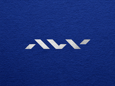 Andrzejczak i Wacławek | Mark blue consulting firm geometry law logo mark minimal modern signet silver typography