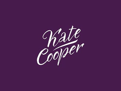 Kate Cooper bloger caligraphy friend logo manager travel typo typography