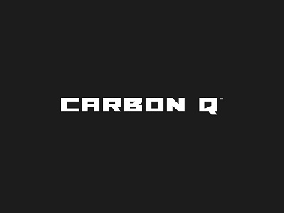 Carbon Q car carbon cosmetics detailing logo typography