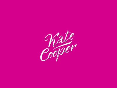 Kate Cooper agency brand branding logo management mark personal project typography