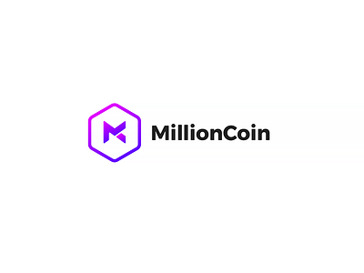 Logo MillionCoin bitcoin coin ethereum grid logo trading